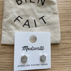 Madewell Shape Study Sterling Silver Posts